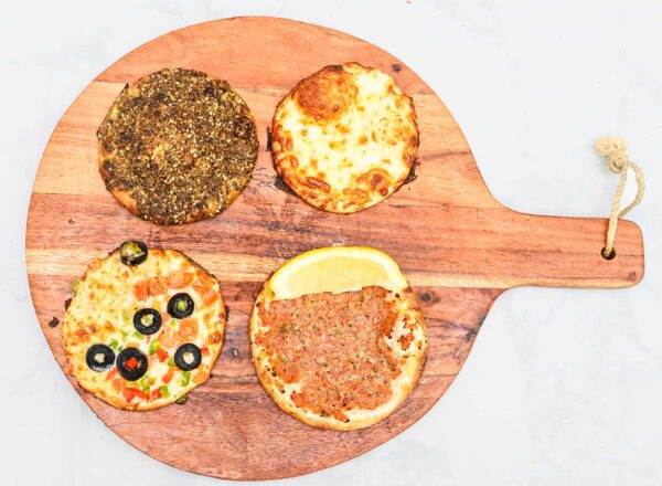 Mini Manoosh (Zatar, Cheese, Veggie and Meat)