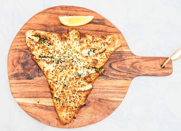 Spinach and Cheese Pide