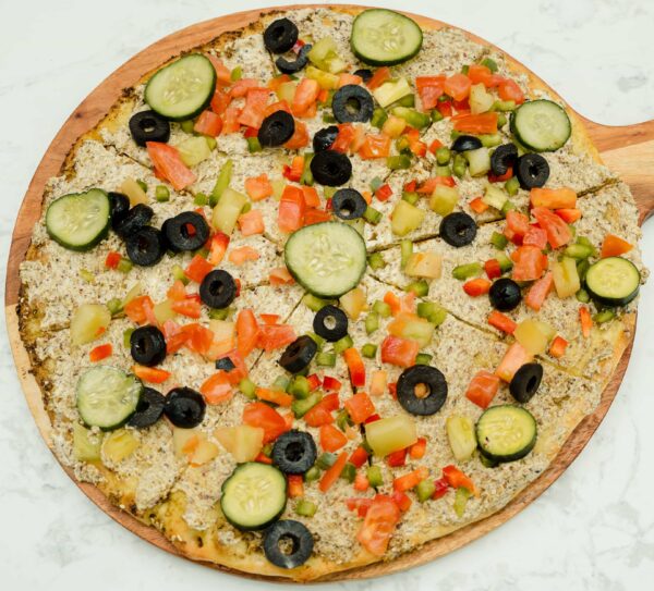 Oregano Yoghurt & Veggies Manoosh